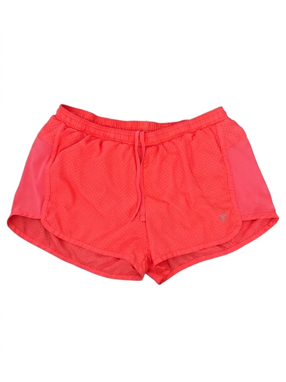 Women's Coral Pink Athletic Sport Short Drawstring Athleisure Casual Active Chic